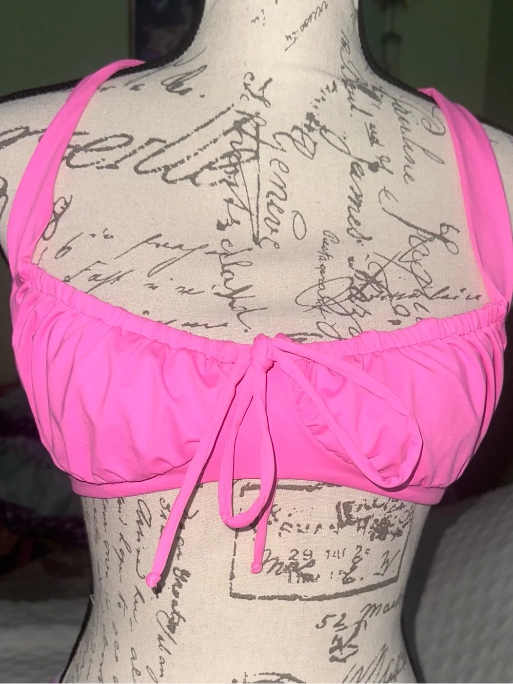 Frankie's Bikinis Pink Punch Bernie’s Halter Scoop Top